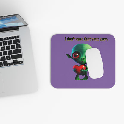 I don't care that your grey - Mouse Pad (Rectangle) (light purple)