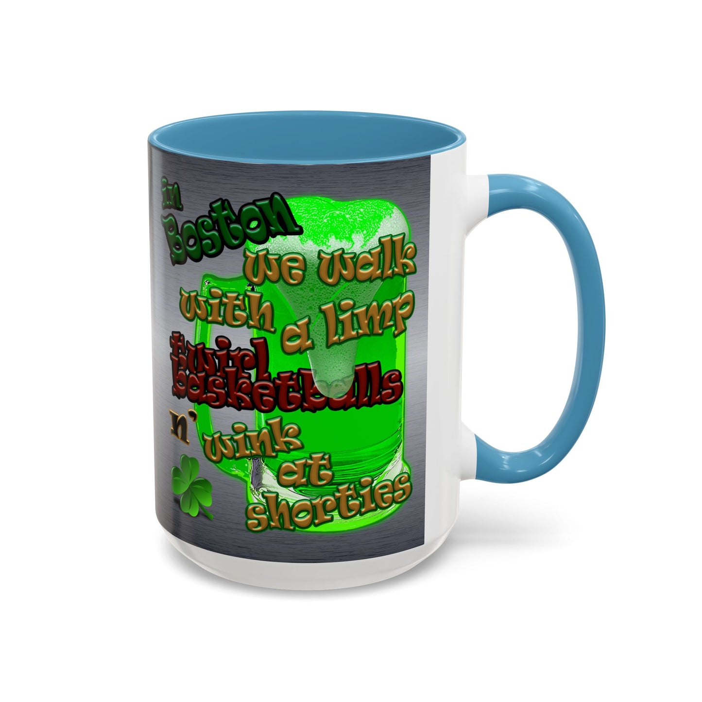 celtics logo - Accent Mug (brushed nickel)