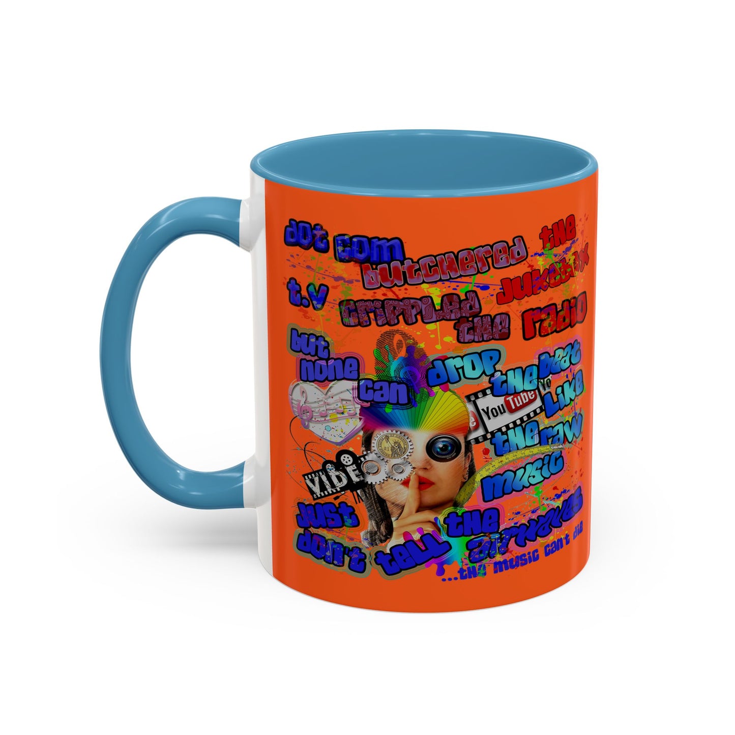 drop the beat - Accent Mug (orange)