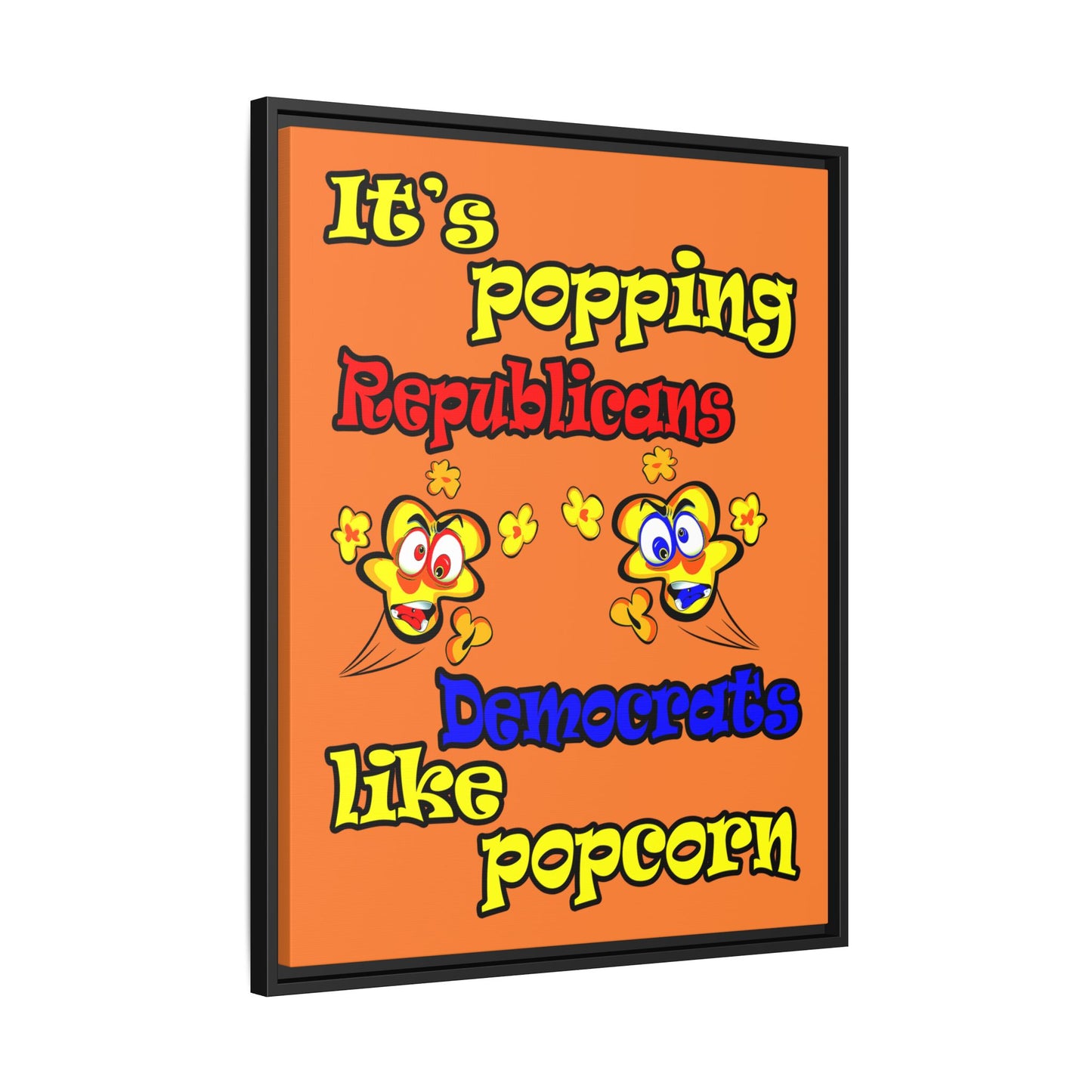 popping like popcorn - framed canvas art (crusta)