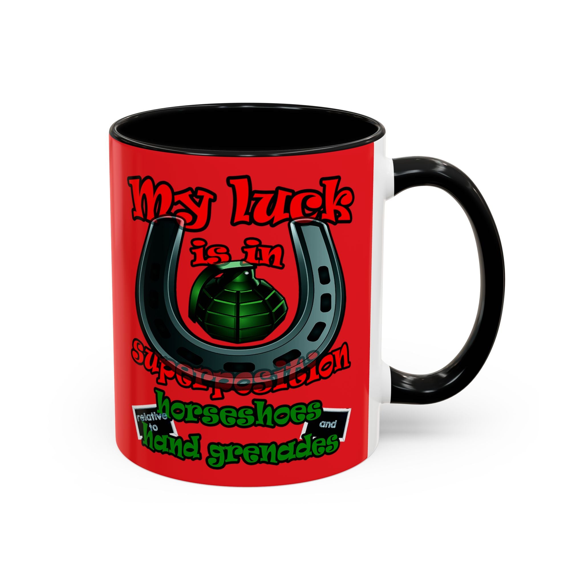 my luck - Accent Mug (red)