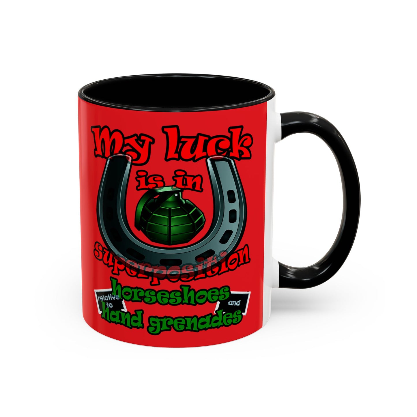 my luck - Accent Mug (red)