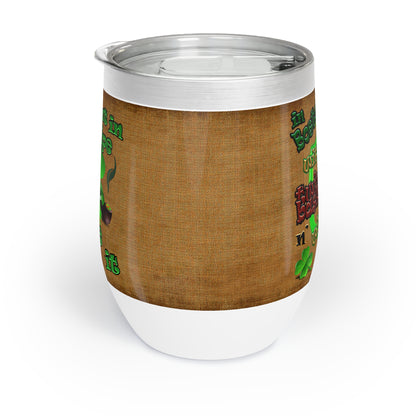 celtics logo - Chill Wine Tumbler (brown papyrus)