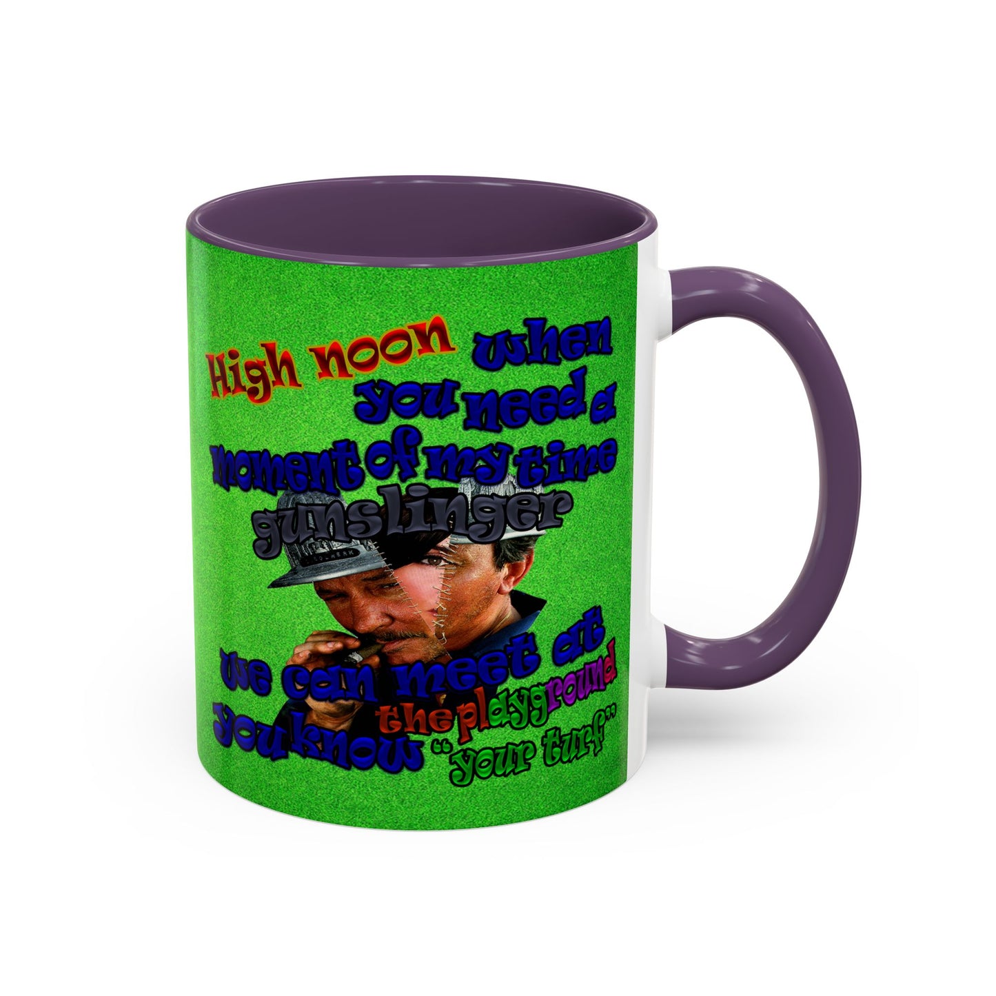 high noon - Accent Mug (green turf)