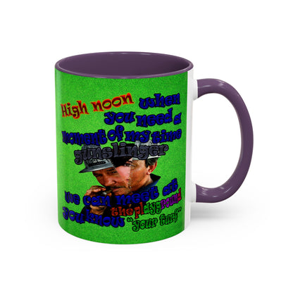 high noon - Accent Mug (green turf)