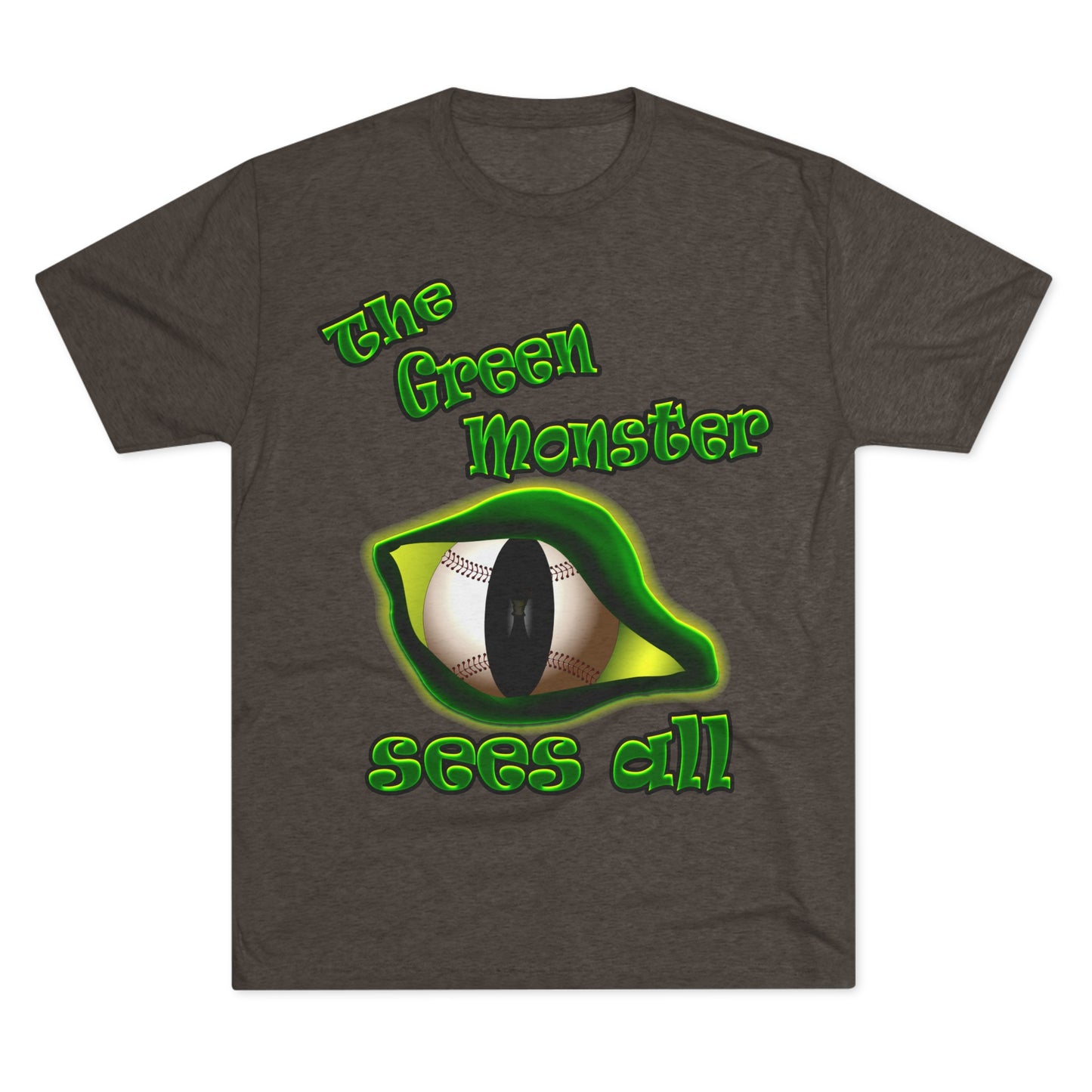 green monster - Unisex Tri-Blend Crew Tee
