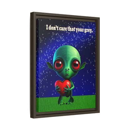 I don't care that your grey - framed canvas art ('snoops' background)