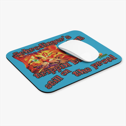 schrodinger's cat - Mouse Pad (Rectangle) (turquoise)
