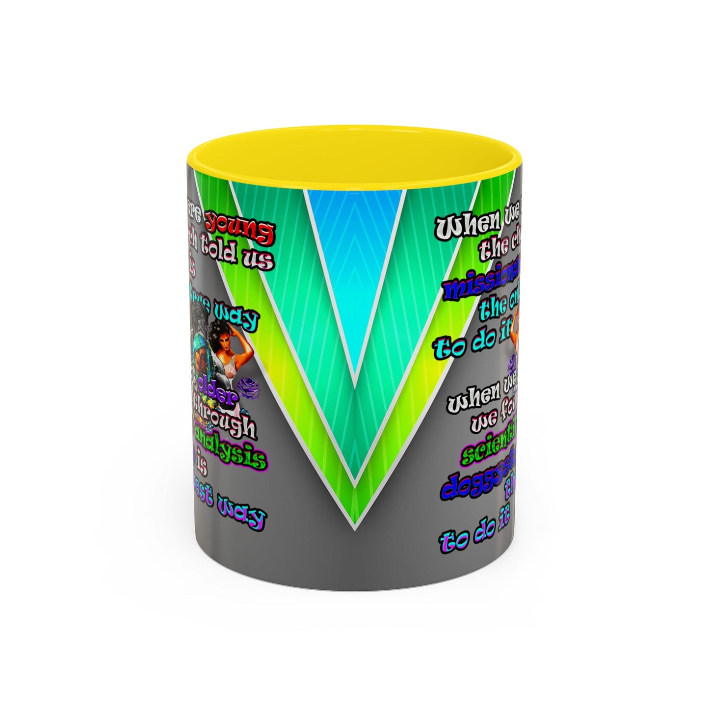 doggystyle - Accent Mug (rainbow split)