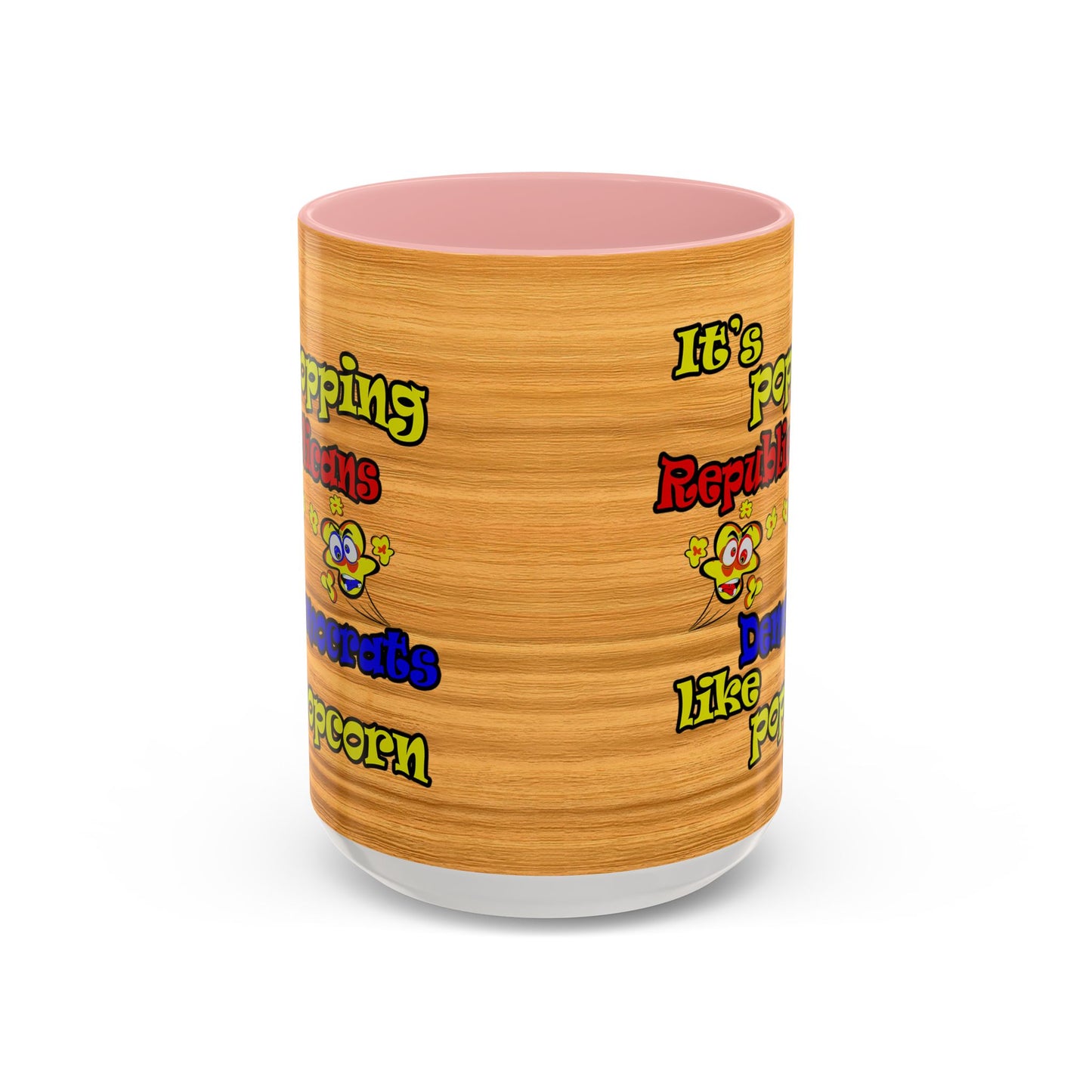 popping like popcorn - Accent Mug (butterscotch wood finish)
