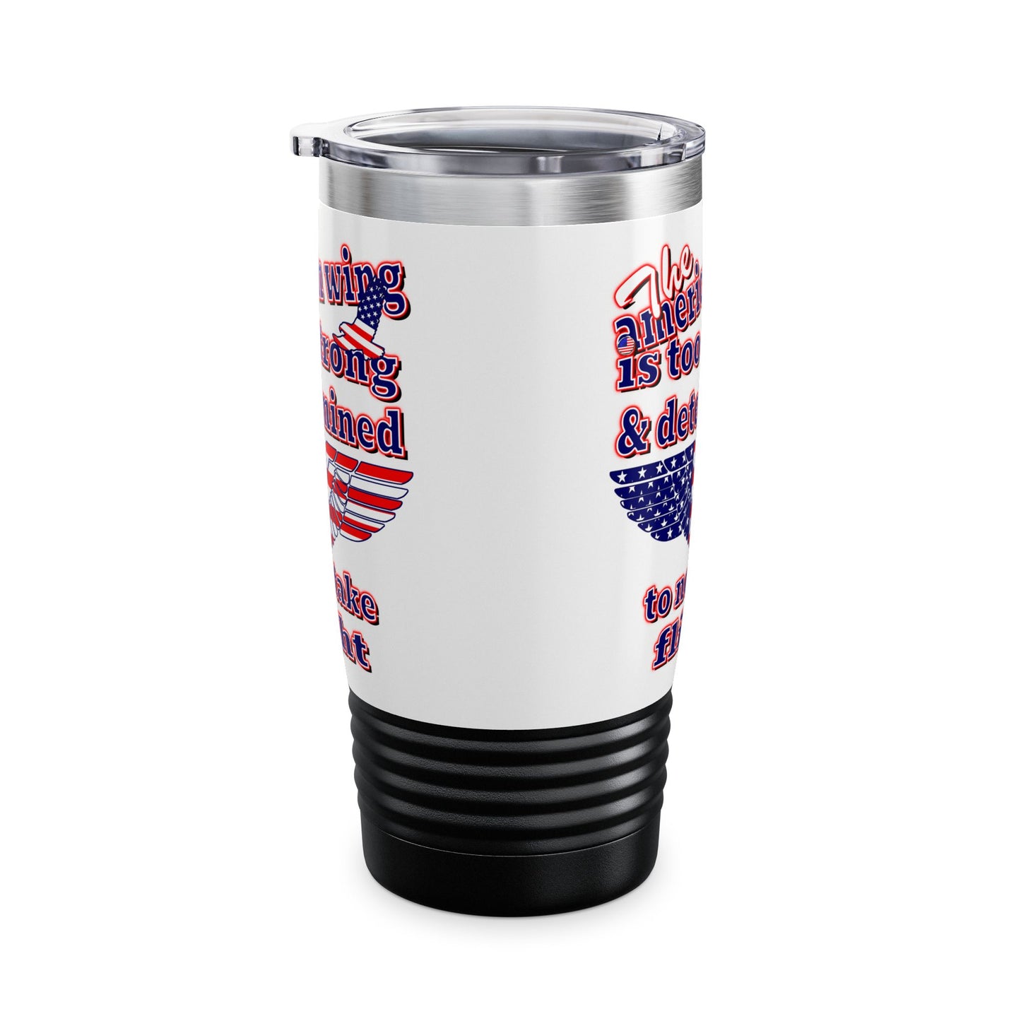 american wing - Ringneck Tumbler, 20oz (white)