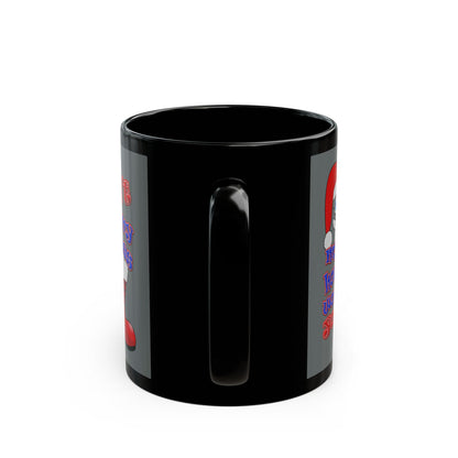 santa's shoes - Black Mug (dark grey)