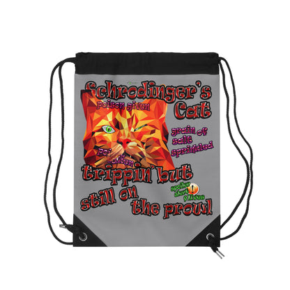 schrodinger's cat - Drawstring Bag (grey)