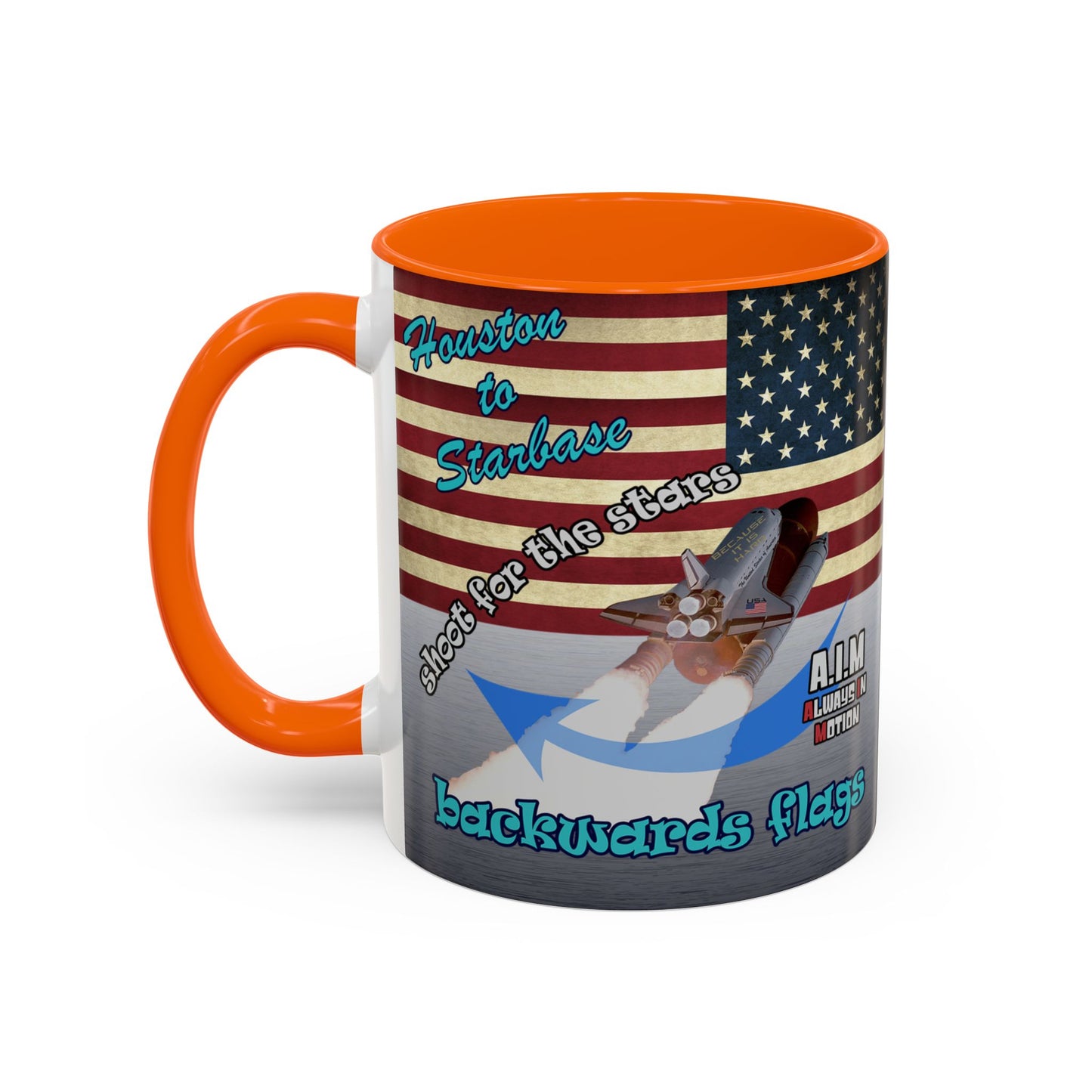 shoot for the stars - Accent Mug (brushed nickel)