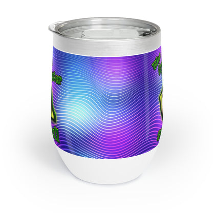 green monster - Chill Wine Tumbler (purple wave)
