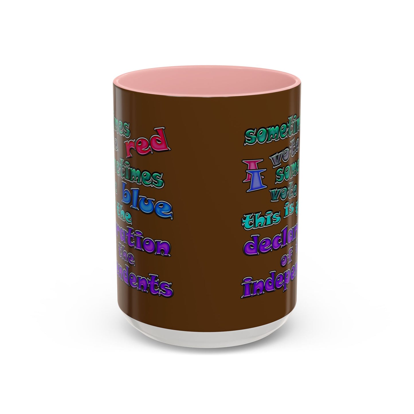 declaration of the independents - Accent Mug (brown)
