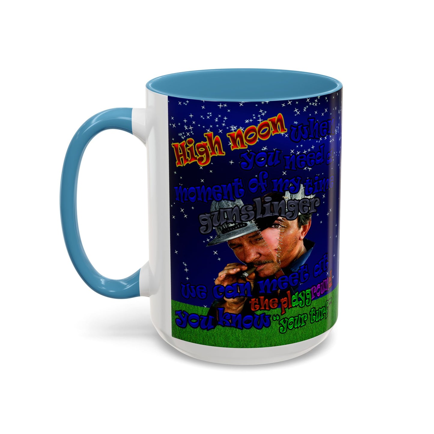 high noon - Accent Mug ('snoops' background)