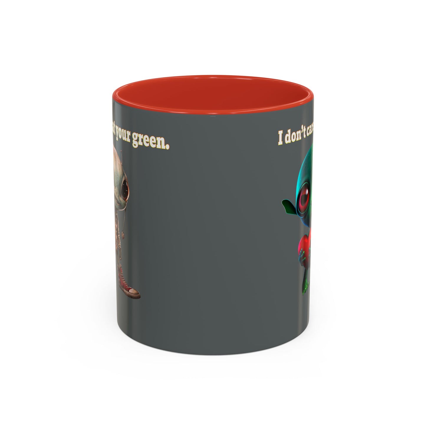 I don't care that your grey - Accent Mug (dark grey)