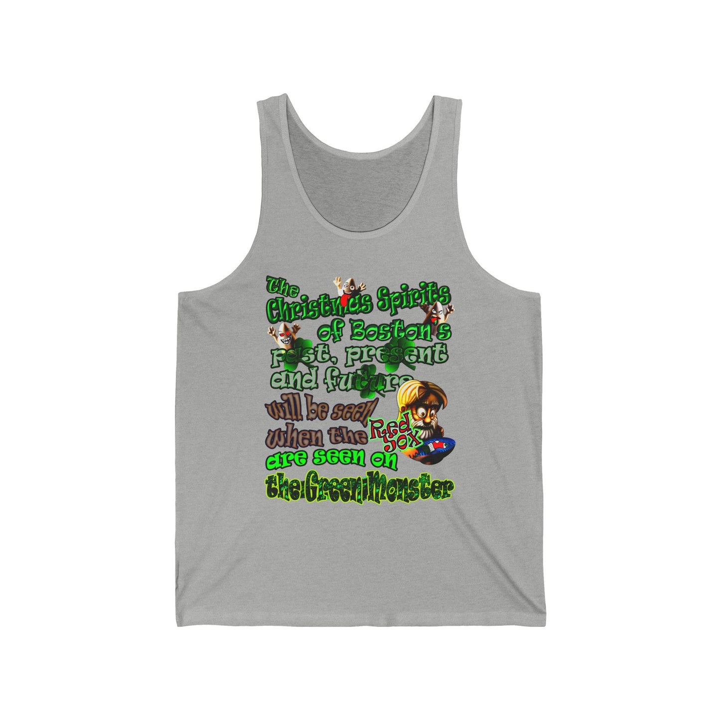 christmas spirits of boston - Unisex Jersey Tank