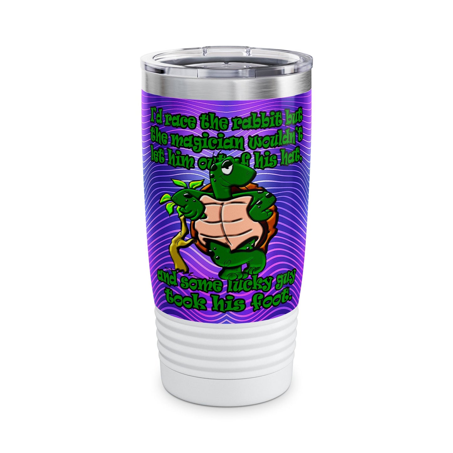 turtle race - Ringneck Tumbler, 20oz (purple wave)