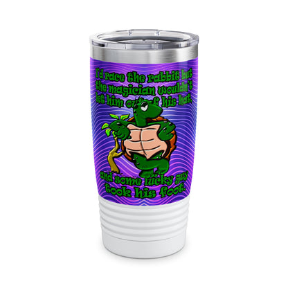 turtle race - Ringneck Tumbler, 20oz (purple wave)