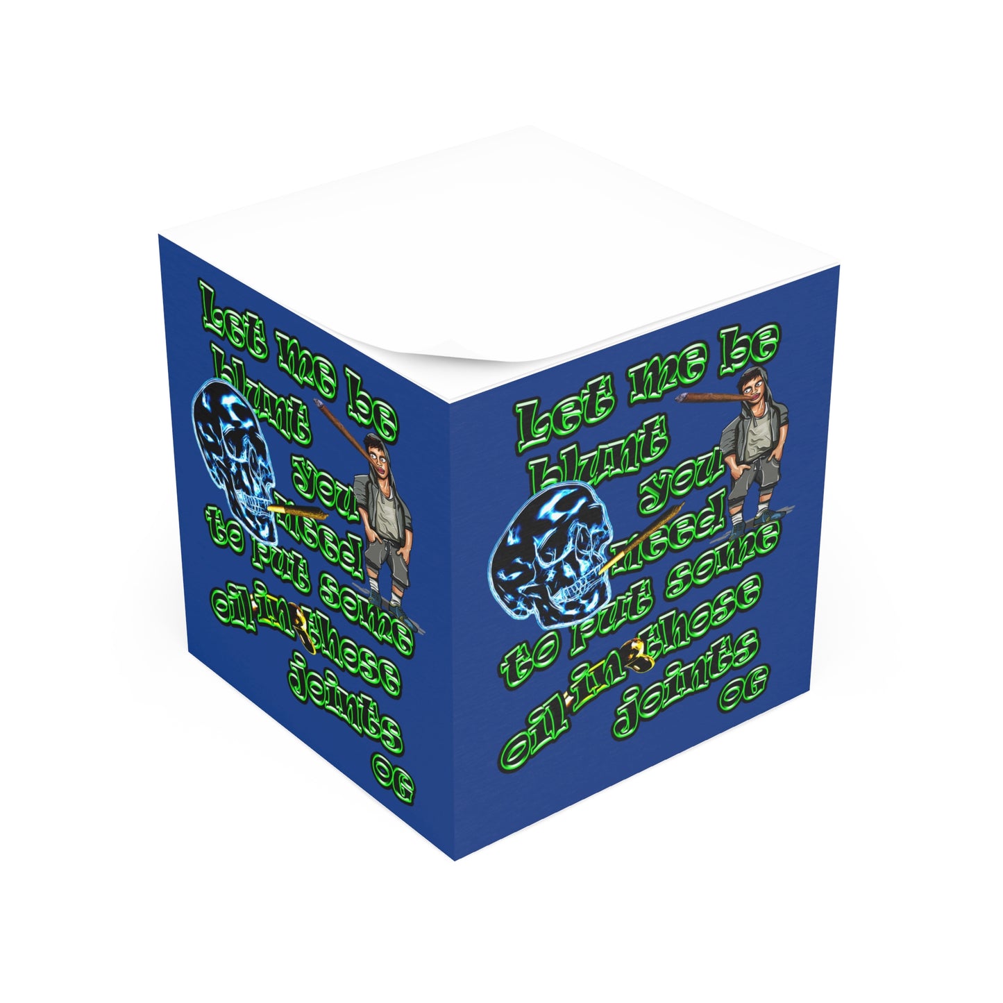 og - note cube (dark blue)
