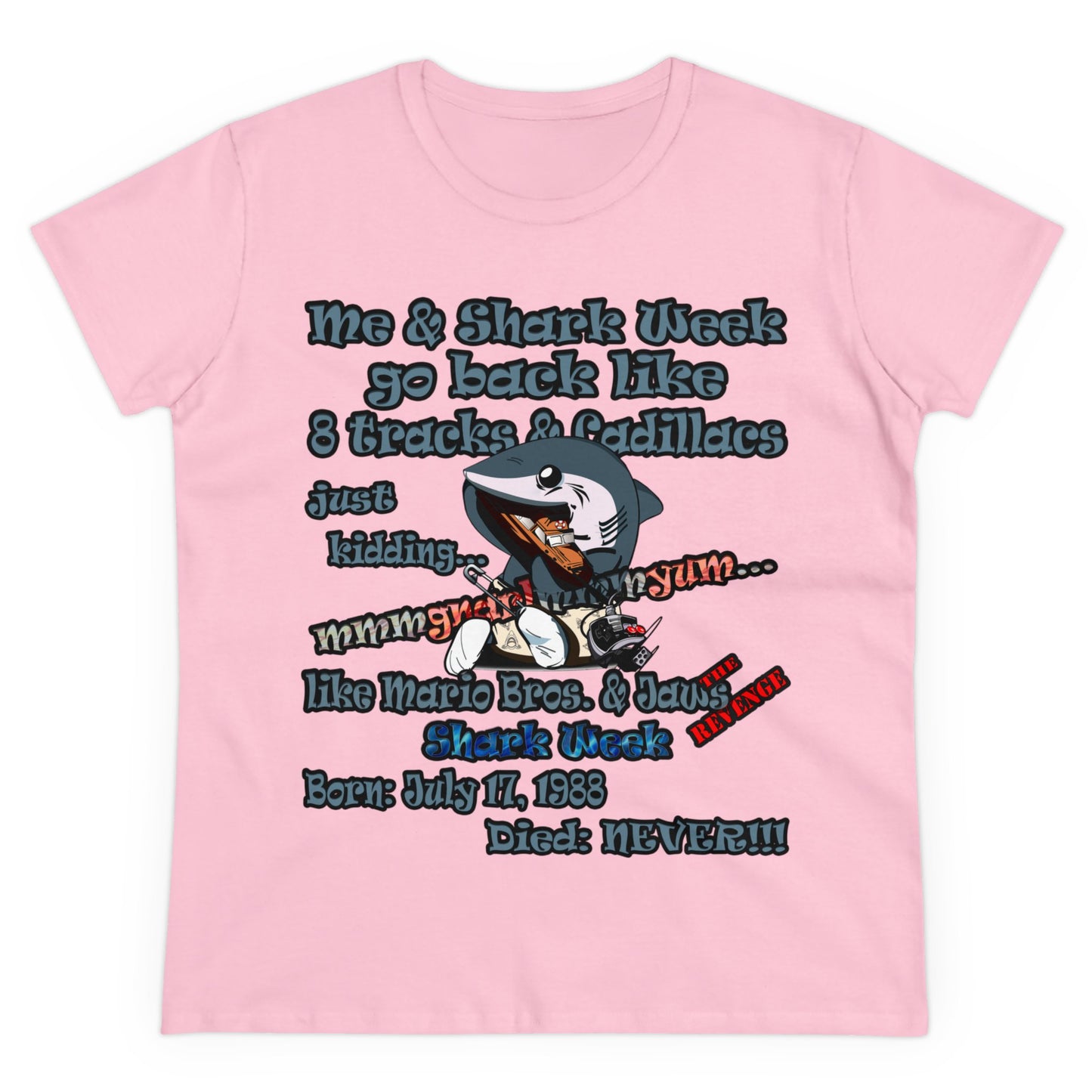 shark week - Women's Midweight Cotton Tee