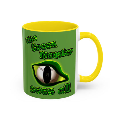 green monster - Accent Mug (green)