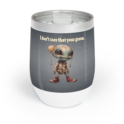 I don't care that your grey - Chill Wine Tumbler (grey-light grey)
