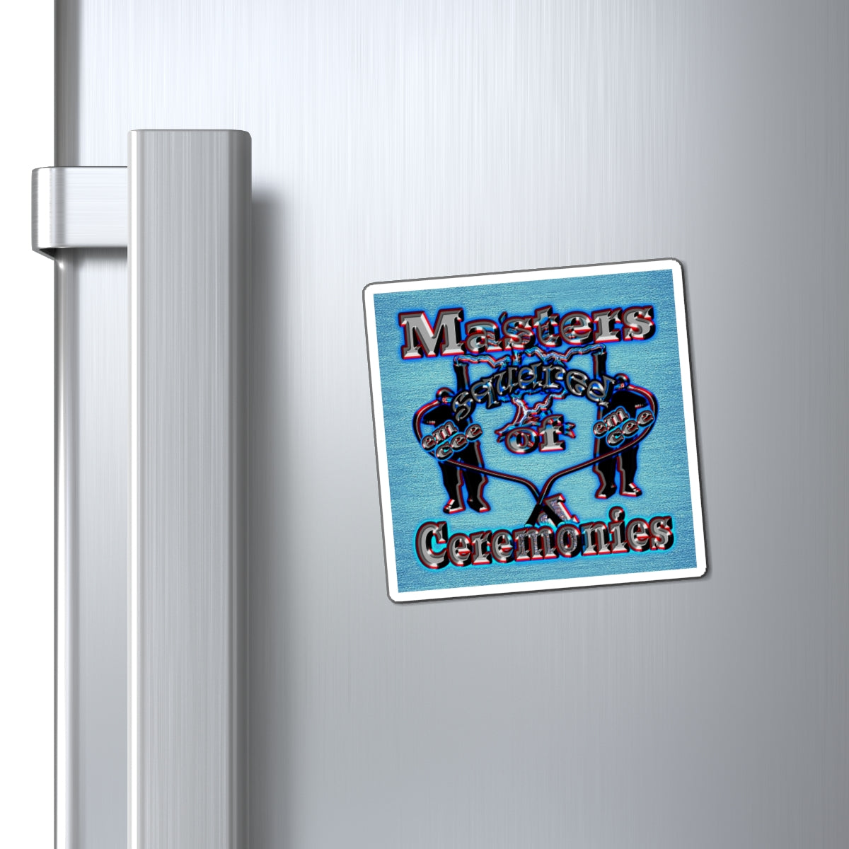 em cee squared - Magnets - (faded blue)