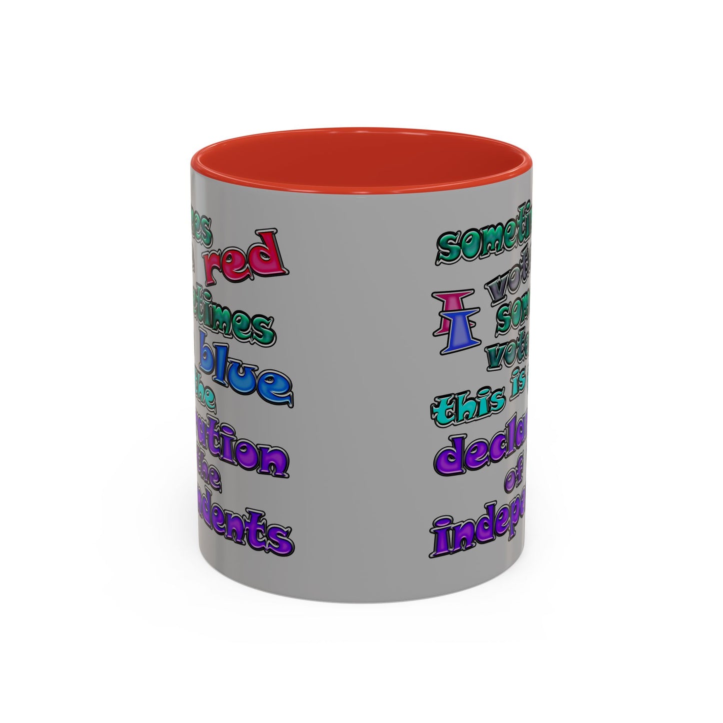 declaration of the independents - Accent Mug (light grey)