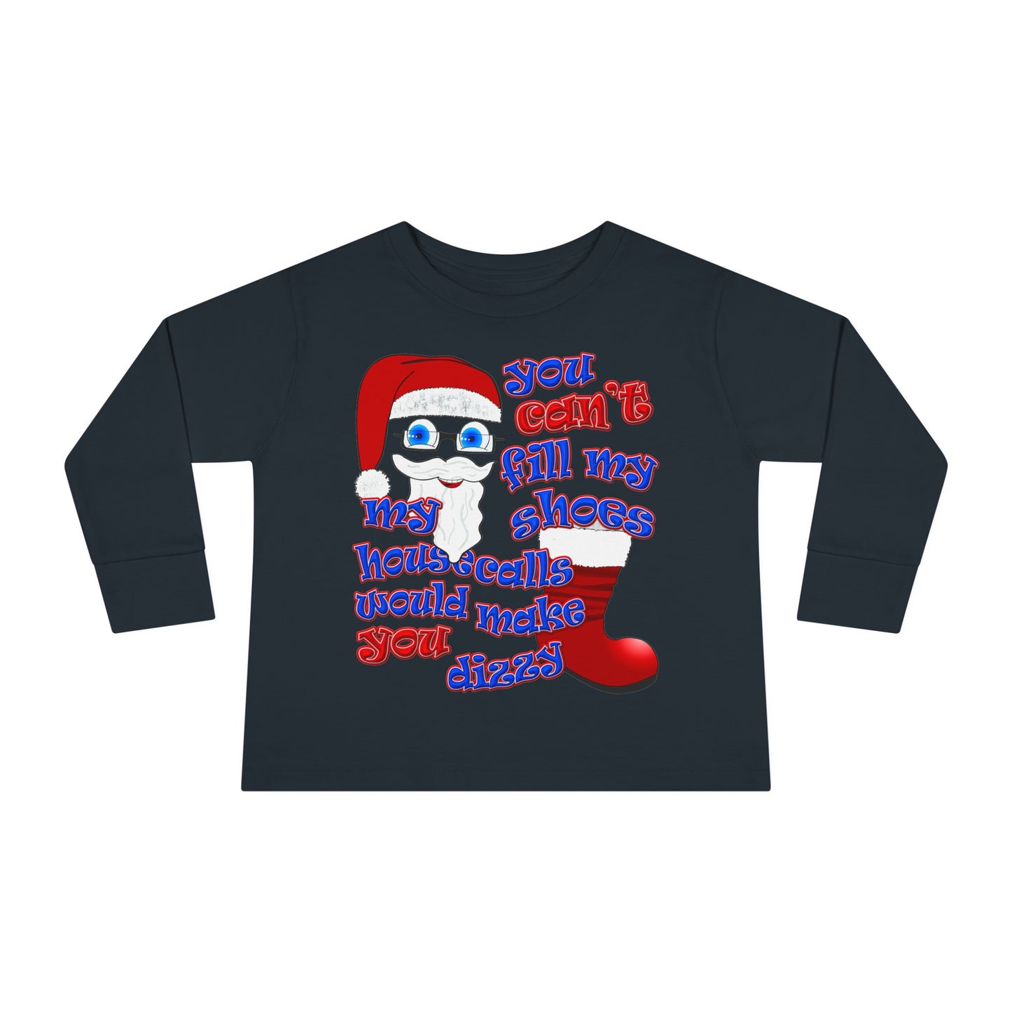 santa's shoes - Toddler Long Sleeve Tee