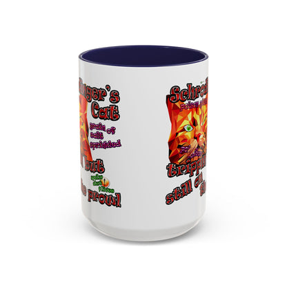 schrodinger's cat - Accent Mug (white)