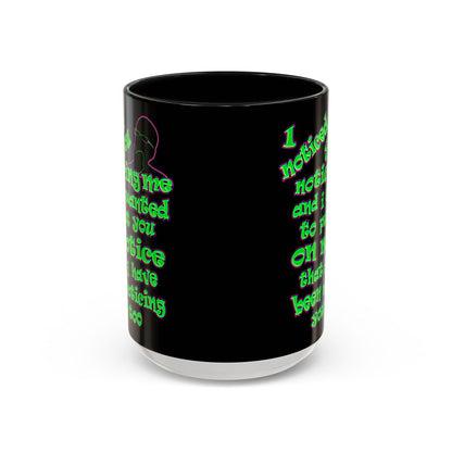 noticed you noticing - Accent Mug (black)
