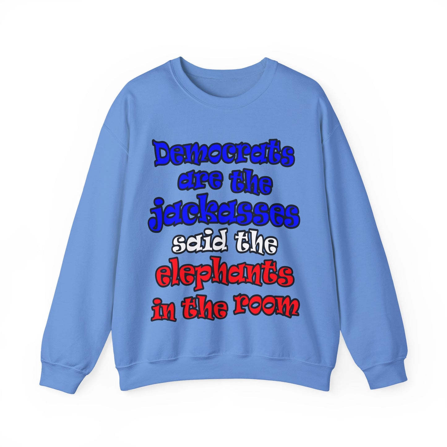 donkeys and elephants - Unisex Heavy Blend™ Crewneck Sweatshirt