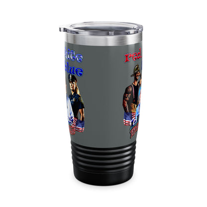 rw&b lives matter - Ringneck Tumbler, 20oz (dark grey)