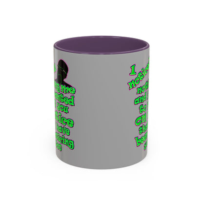 noticed you noticing - Accent Mug (light grey)