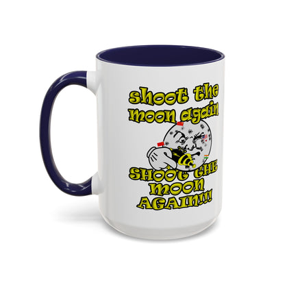 shoot the moon again - Accent Mug (white)