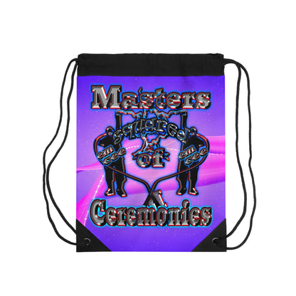 em cee squared - Drawstring Bag (purple-pink wave)