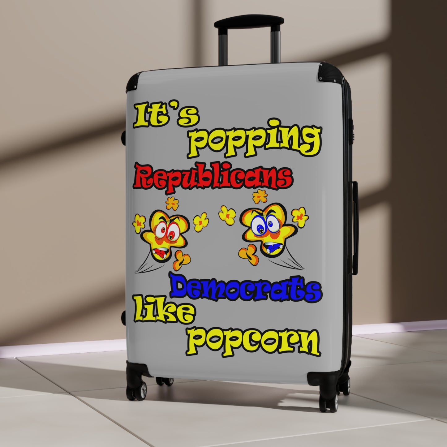 popping like popcorn - Suitcase (light grey)