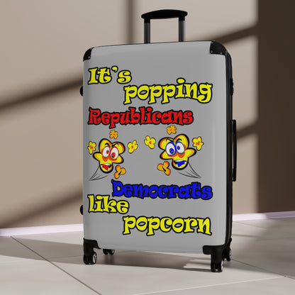 popping like popcorn - Suitcase (light grey)