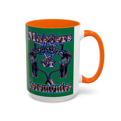 em cee squared - Accent Mug (dark green)