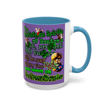 christmas spirits of boston - Accent Mug (light purple)