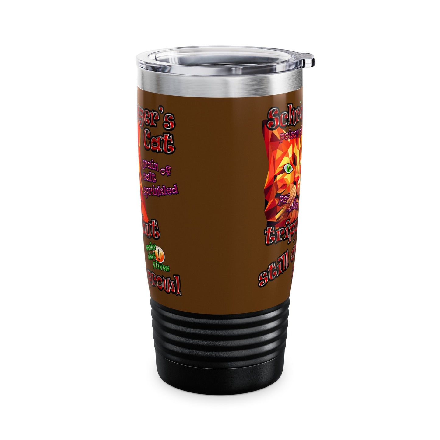 schrodinger's cat - Ringneck Tumbler, 20oz (brown)
