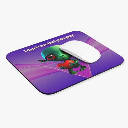 I don't care that your grey - Mouse Pad (Rectangle) (purple-pink wave)