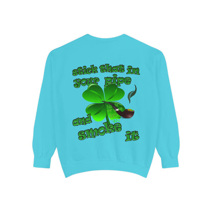 celtics logo - Unisex Garment-Dyed Sweatshirt