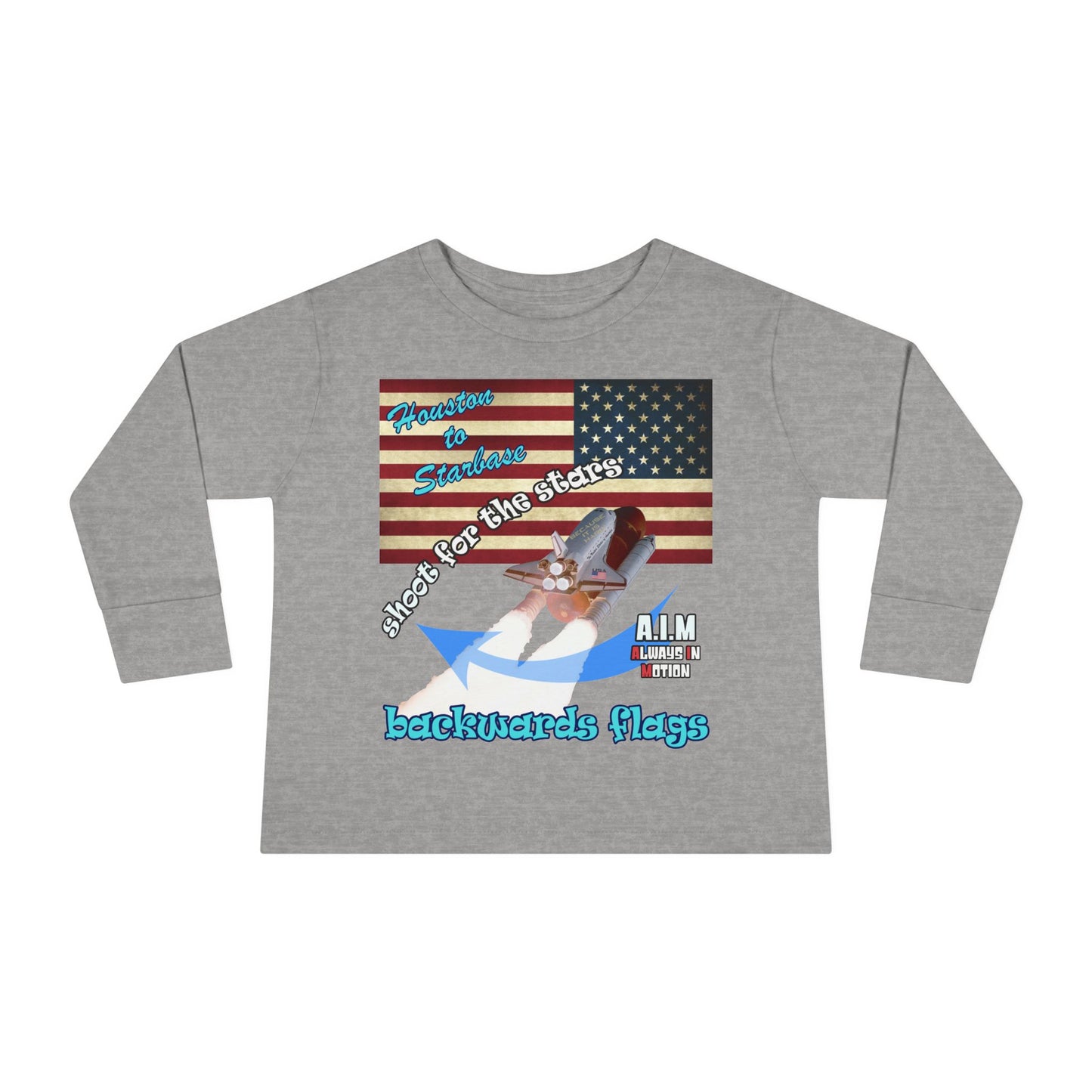 shoot for the stars - Toddler Long Sleeve Tee