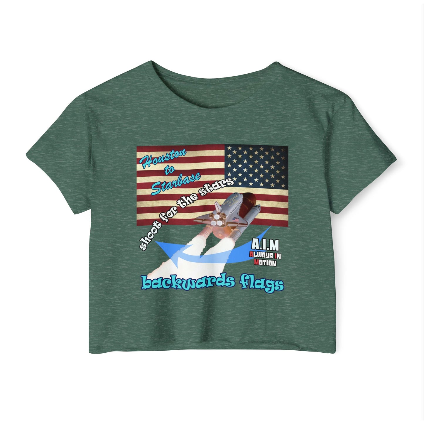 shoot for the stars - Women's Festival Crop Top