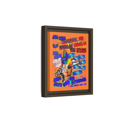drop the beat - framed canvas art (crusta)