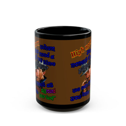 high noon - Black Mug (brown)